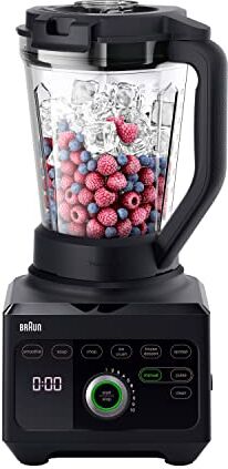 Braun Frullatore PowerBlend 9 , Frullatore Elettrico con Esclusiva Caraffa Triangolare, 10 Impostazioni di Velocità Manuali Più Pulse, Motore da 1600 W, Facile da Pulire, Nero