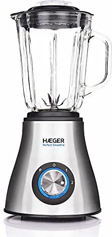 HAEGER Frullatore bicchiere vetro smoothie 600 W