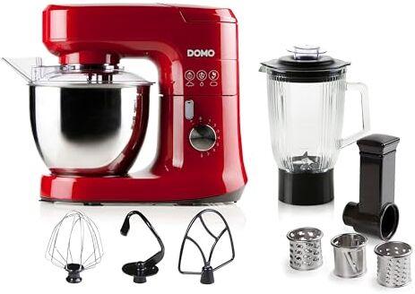 Domo robot da cucina 4,5 L Rosso, Acciaio inossidabile 700 W