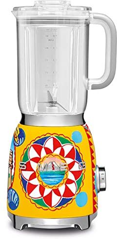 SMEG , Frullatore da Tavolo DGEU 1,5 L, 4 Livelli di Velocità, 3 Funzioni Smoothie, Pulse e Tritaghiaccio, Blocco Motore e Tappo Dosatore, Base Antiscivolo, Avvolgicavo Integrato, 800W, D&G