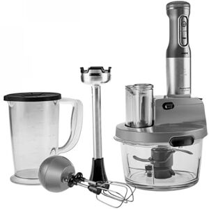 KARACA Mastermaid Robot da cucina in vetro d'acciaio con frullatore lungo, 2500 W, Galaxy Grey KARACA Mastermaid Robot da cucina in vetro d'acciaio con frullatore lungo, 2500 W, Galaxy Grey