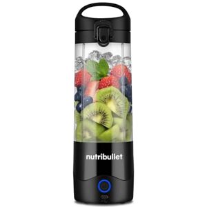 NutriBullet Frullatore portatile in nero – Potente lama di estrazione, tazza da 475 ml, coperchio da asporto, cavo di ricarica USB-C e guida utente – Offre oltre 15 cicli di miscelazione – Frullati NutriBullet Frullatore portatile in nero – Potente lama di estrazione, tazza da 475 ml, coperchio da asporto, cavo di ricarica USB-C e guida utente – Offre oltre 15 cicli di miscelazione – Frullati