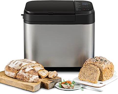 Panasonic Macchina per il Pane, 31 Programmi Cottura, Dispenser per Lievito, Uvetta e Frutta Secca, Timer Digitale da 13 Ore, per Dolci, Pizza, Marmellate, Brioche e Gluten Free