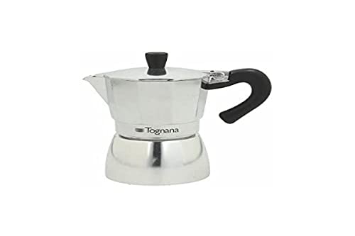 Tognana Grancucina, Caffettiera Moka, 1 Tazza, Mirror-Alluminio, Grigio