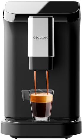 Cecotec Macchina da Caffè Superautomatica Cremmaet Macchia Black. 1350 W, Thermoblock, Pompa di Pressione da 19 bar, Sistema Plug&Play, Serbatoio di Caffè con Macinacaffè Integrato