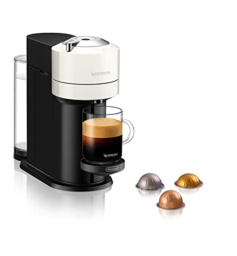Nespresso Vertuo Next , Macchina da caffè di De'Longhi, Nuovo Sistema Capsule  Vertuo, Serbatoio acqua 1L, Bianco