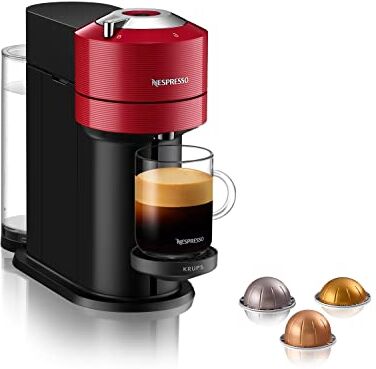 Nespresso Krups Vertuo Next 10 macchina per caffè Semi-automatica Macchina per caffè a capsule 1,1 L, 1500W, Rosso