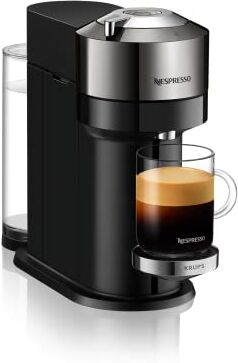 Nespresso Krups Macchina da caffè a capsula, Caffettiera espresso, 4 dimensioni di tazze possibili, Espresso a Gran Lungo, 3 misure di capsule, Design elegante, Vertuo Next