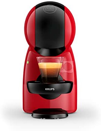 Krups Nescafé Dolce Gusto Macchina da caffè a cialde Piccolo XS, rosso, macchina da caffè ultracompatta, multibevande, intuitiva, pressione 15 bar, modalità eco,