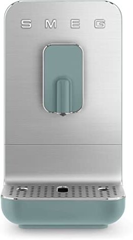 SMEG , Macchina da Caffè Espresso Automatica , Macinacaffè Integrato, Sistema Thermoblock, Serbatoio Acqua 1,4 L, Cassetto Raccogligocce Rimovibile, Dimensioni Compatte, 1350W, Verde Smeraldo