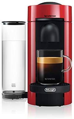 Nespresso Vertuo ENV 150.R Macchina per Espresso di De'Longhi, Capsule Vertuo System, Rosso (Cherry Red)