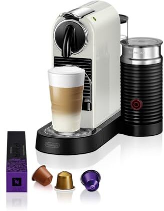 Nespresso Citiz & Milk con Aeroccino , Macchina da caffè di De'Longhi, Sistema Capsule , Serbatoio acqua 1L, colore White