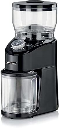 Ariete 3023 Coffee Grinder 3023, Macinacaffè con macine coniche in acciaio inox, 200W, 14 livelli di macinatura, Capacità serbatoio 200 g, da 2 a 12 tazze, Nero