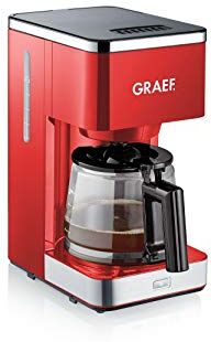 GRAEF Filter Coffee Machine with Glass Jug Red