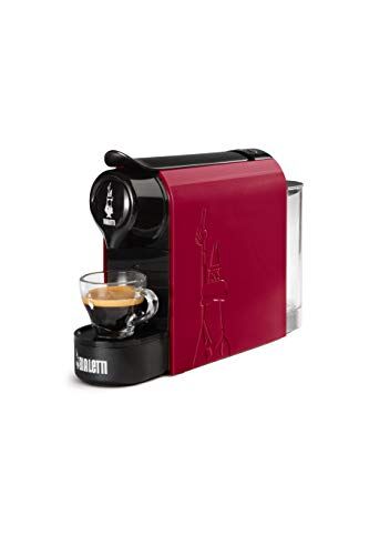 Bialetti Gioia, Macchina Caffè Espresso per Capsule in Alluminio, Supercompatta, Serbatoio 500 ml, Rosso