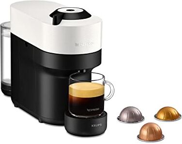 Nespresso Vertuo Pop K, Macchina caffè di Krups, Coconut White, Sistema Capsule  Vertuo, Serbatoio acqua 0.56L