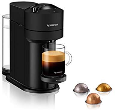 Nespresso Krups Vertuo Next Macchina per caffè espresso , 5 misure di tazzine da 1,1 l, caffè espresso grande tazza caffè fresco macinato caffè lungo NGran espresso