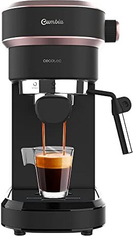 Cecotec Macchina da Caffè Espresso Cafelizzia 890 Rose. Espresso e Cappuccino, 1350 W, Sistema Thermoblock, 20 Bar, Modalità Automatica per 1 O 2 Caffè, Vaporizzatore Orientabile, Capacità 1,2 L