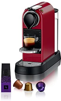 Nespresso Krups  Citiz , Macchina da caffè, Sistema Capsule , Serbatoio acqua 1L, Red