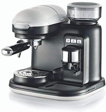 Ariete 1318 Macchina da caffè con macinacaffè intergato, 1080 W, 800 cubic centimeters, Bianco