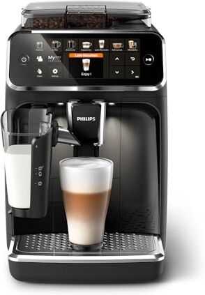 Philips 5400 Series Macchina da Caffè Automatica Montalatte LatteGo, 12 Bevande, Display Intuitivo, 4 Profili Utente, Nero ()