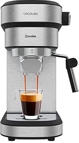 Cecotec Macchina da Caffè Espresso . 1350 W, Espresso e Cappuccinos, Sistema Thermoblock, 20 Bar, Caffè Automatico 1-2, Vaporizzatore Orientabile, Accessorio per Filtro Capsule