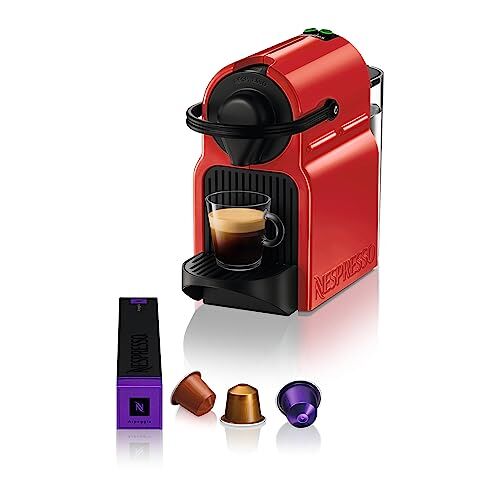 Nespresso Krups  Inissia red, Macchina da caffè, Macchina per caffè espresso con capsule, Automatico compatto, Pressione 19 bar