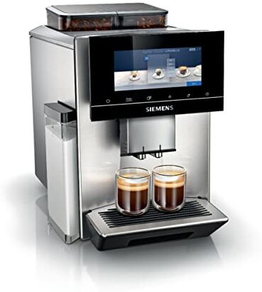 Siemens EQ900 Macchina da caffè automatica , due contenitori per chicchi, barista, Mode, eGrinder, beanIdent System da 6,8", iSelect Display, Home Connect App, acciaio inossidabile