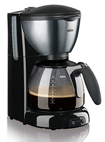 Braun Libera installazione Semi-automatica Macchina da caffè con filtro 10tazze Nero, Acciaio inossidabile macchina per caffè