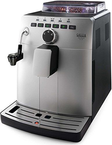 Gaggia Naviglio Deluxe Macchina da Caffè Automatica, per Espresso e Cappuccino, Caffè in Grani, 1,5 L, 15 Bar, 1850 W, 230V, Argento, 100% Made in Italy