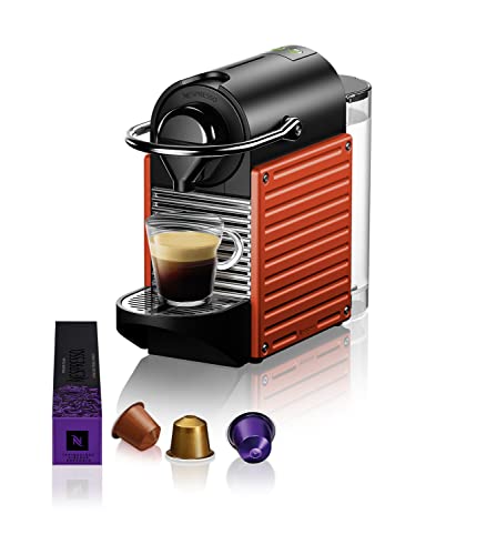 Krups Macchina per caffè espresso Nespresso Pixie K, ricette programmabili, 1260 W, rossa, 0,7 litri, Rosso