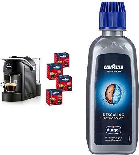 Lavazza A Modo Mio, Macchina caffè , Espresso Jolie Con 64 Capsule Crema e Gusto Incluse & 18400049 Liquido Decalcificante Per Macchine caffè, 250 ml, Nero