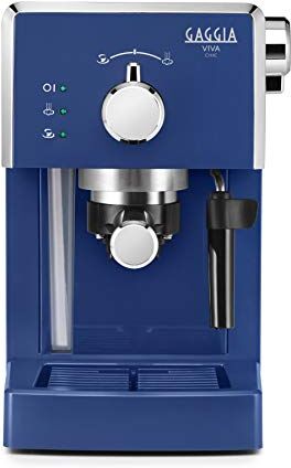 Gaggia Midnight Blue Macchina Manuale per il Caffè, 1025 W, 1 Liter, ABS