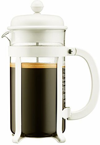 Bodum 1908 – 913 Java Caffettiera, 8 tazze, 1 l, mehrla Gig, Bianco, 10,6 x 16,3 x 24,5 cm