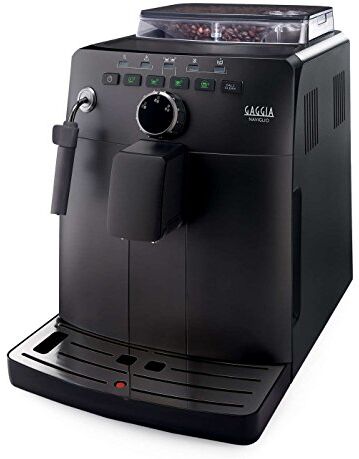 Gaggia Naviglio Black Macchina da Caffè Automatica, per Espresso e Cappuccino, Caffè in Grani, 15 bar, 1850W, 2L, Nero, 100% Made in Italy