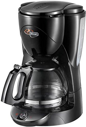 DeLonghi ICM2.1B Macchina per Caffè Filtro Americano, 1,5 litri, caraffa in vetro, colore nero