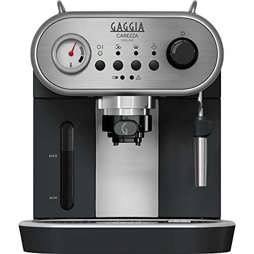 Gaggia RI8525/01 Caffettiera a mano  per caffè macinato e cialde, 230V, 50Hz, 1900W, grigio/nero