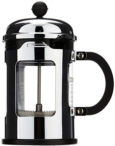 Bodum , Caffettiera, modello French Press, capacità 0, 5 litri, per 4 tazze, Argento, 4 tazze, 4 Unità