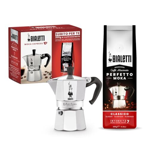 Bialetti Bundle, Alluminio, 6 Tazze + Perfetto Moka