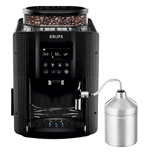 Krups Macchina da caffè completamente automatica (1,8 l, 15 bar, display LCD, sistema cappuccino automatico) Zobel