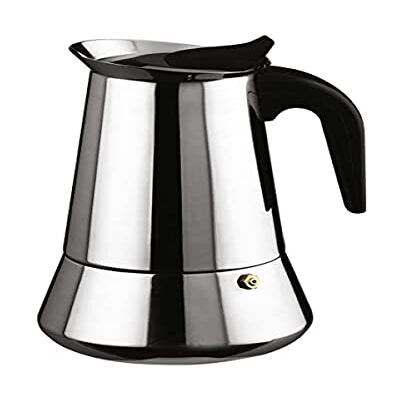 Caffettiera in Acciaio Inox Bonkaffe 4 Tazze - Coffee Maker Caffettiera in Acciaio Inox Bonkaffe 4 Tazze - Coffee Maker