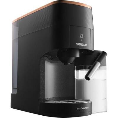 Sencor Macchina da Caffè 3 in 1, Multi-Capsula, 19 Bar, Display LED Touch, 1450W, Nero Sencor Macchina da Caffè 3 in 1, Multi-Capsula, 19 Bar, Display LED Touch, 1450W, Nero