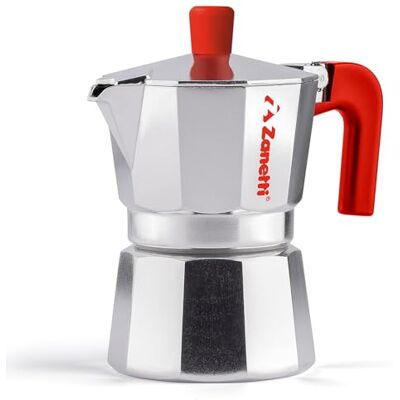 Zanetti Mama Edizione Rossa - Caffettiera Moka con Sistema Antigoccia Zanetti Mama Edizione Rossa - Caffettiera Moka con Sistema Antigoccia