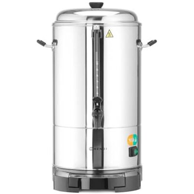HENDI Percolatore, Parete Doppia, Filtro Integrato, Rubinetto Antigoccia, per Caffè Macinato Grosso, Senza Filtro di Carta, 10L, 230V, 1500W, 386x393x(H)576mm, Acciaio Inox 18/0 HENDI Percolatore, Parete Doppia, Filtro Integrato, Rubinetto Antigoccia, per Caffè Macinato Grosso, Senza Filtro di Carta, 10L, 230V, 1500W, 386x393x(H)576mm, Acciaio Inox 18/0