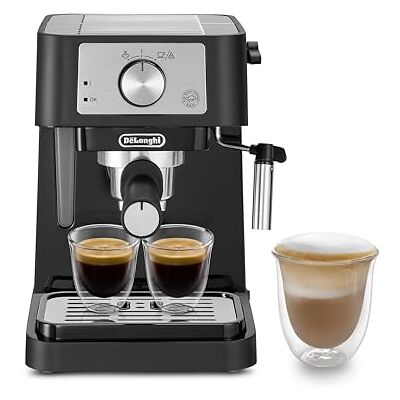 DeLonghi Macchina da Caffè Per Polvere o in Cialde E.S.E., Sistema Latte Manuale, Facile da usare, Serbatoio Estraibile da 1.1 L, Caldaia acciaio inox DeLonghi Macchina da Caffè Per Polvere o in Cialde E.S.E., Sistema Latte Manuale, Facile da usare, Serbatoio Estraibile da 1.1 L, Caldaia acciaio inox