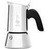 Bialetti Nuova Venus, Caffettiera Per Caffè Espresso, Non adatta all'Induzione, Acciaio Inossidabile, 2 Tazze (85 ml)