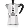 Bialetti Caffettiera da caffè  Moka Express in alluminio (9 tazze), 420 ml, argento