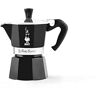 Bialetti Caffettiera Moka Express Color, 3 Tazze, Manico Anti Scottatura, Non Adatta a Induzione, 3 Tazze (130 ml), Alluminio, Nero