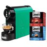 Bialetti Gioia, Macchina Caffè Espresso per Capsule in Alluminio, Incluse 32 Capsule, Supercompatta, Serbatoio 500 ml, Verde Smeraldo