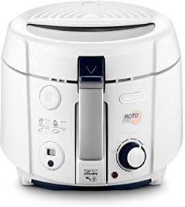 DeLonghi RotoFry Friggitrice, 1800 W, 1.5 Litri, Plastica, Bianco